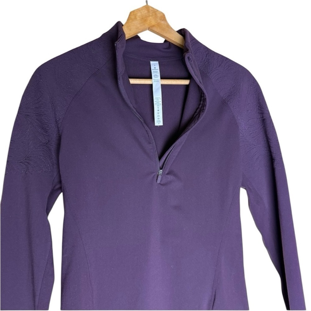 LuLulemon Toasty Tech 1/2 Zip with Embroidery Size 6